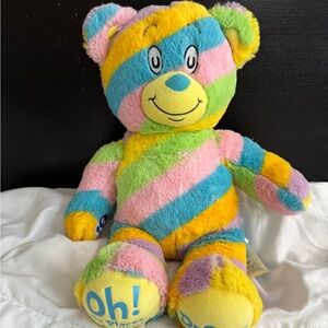 Build A Bear‎ Dr SEUSS Oh The Places You’ll Go! Rainbow Bear Plush BAB 16"